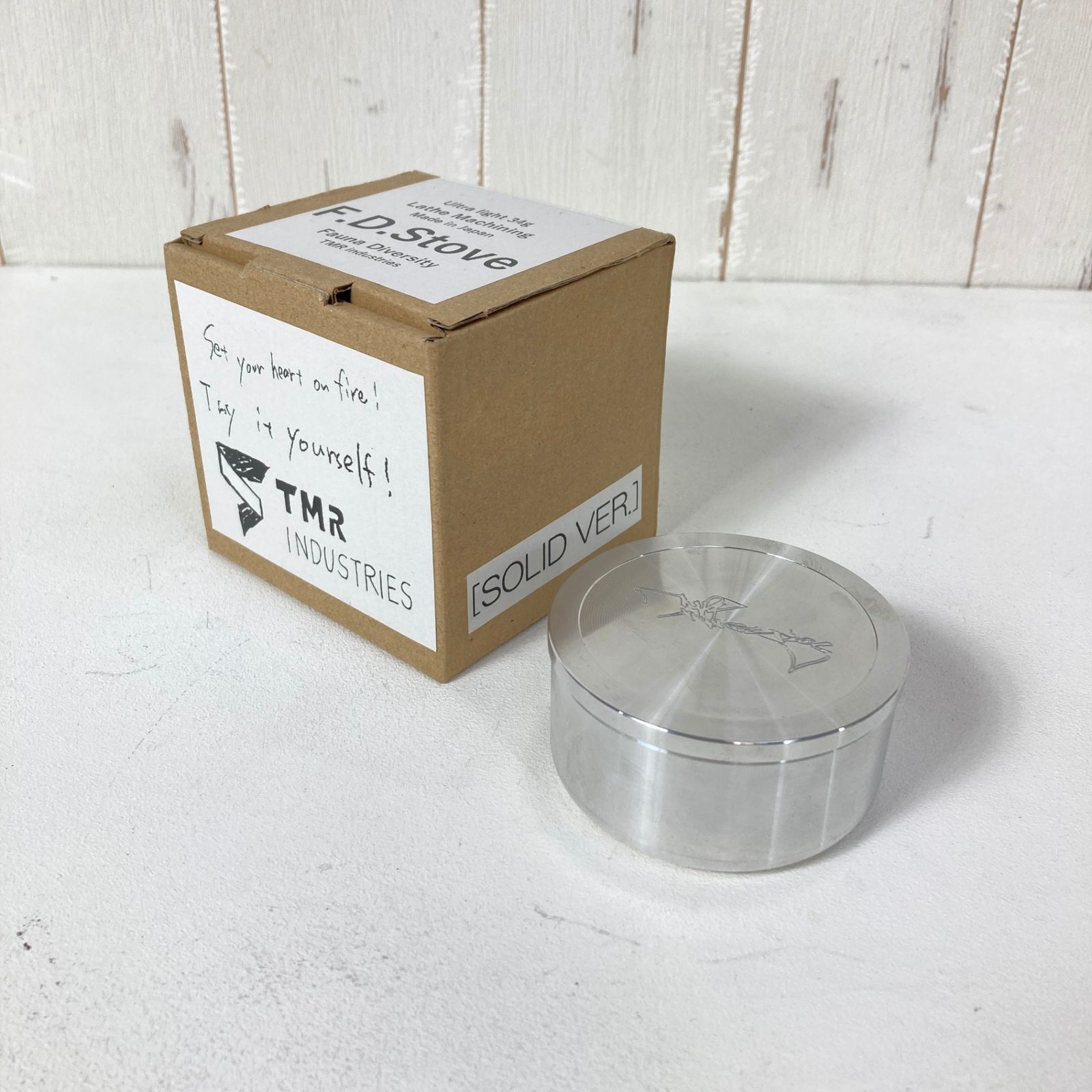 ?️OneSize シルバー系 TMR Industries（ティーエムアール インダストリーズ） F.D. ストーブ ソリッド バージョン F.D.Stove SOLID VER. 入手困難 アルミ クックウェア バーナー ストーブ z00