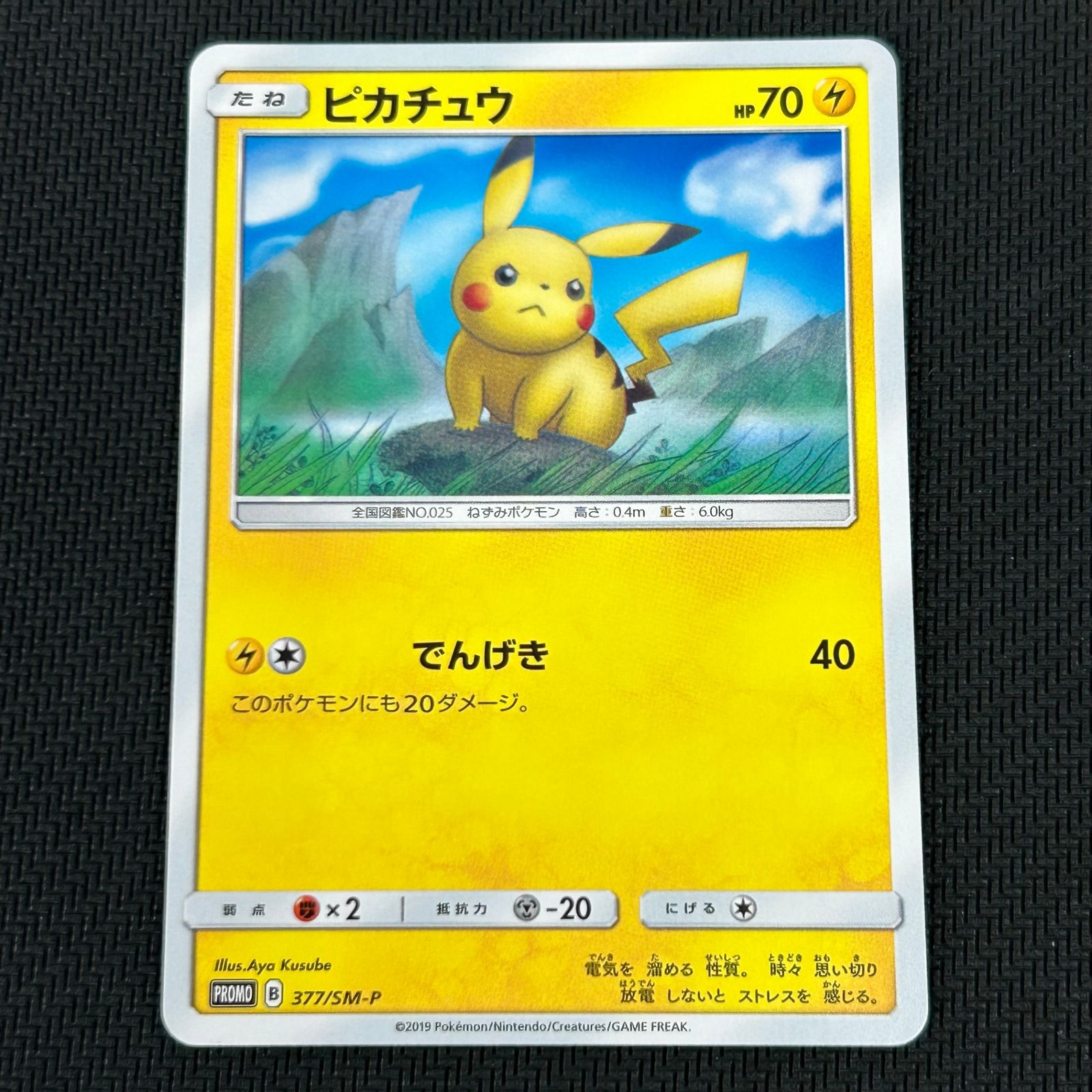 ポケカ ピカチュウ PROMO プロモ 377/SM-P ローソンサマーキャンペーン
