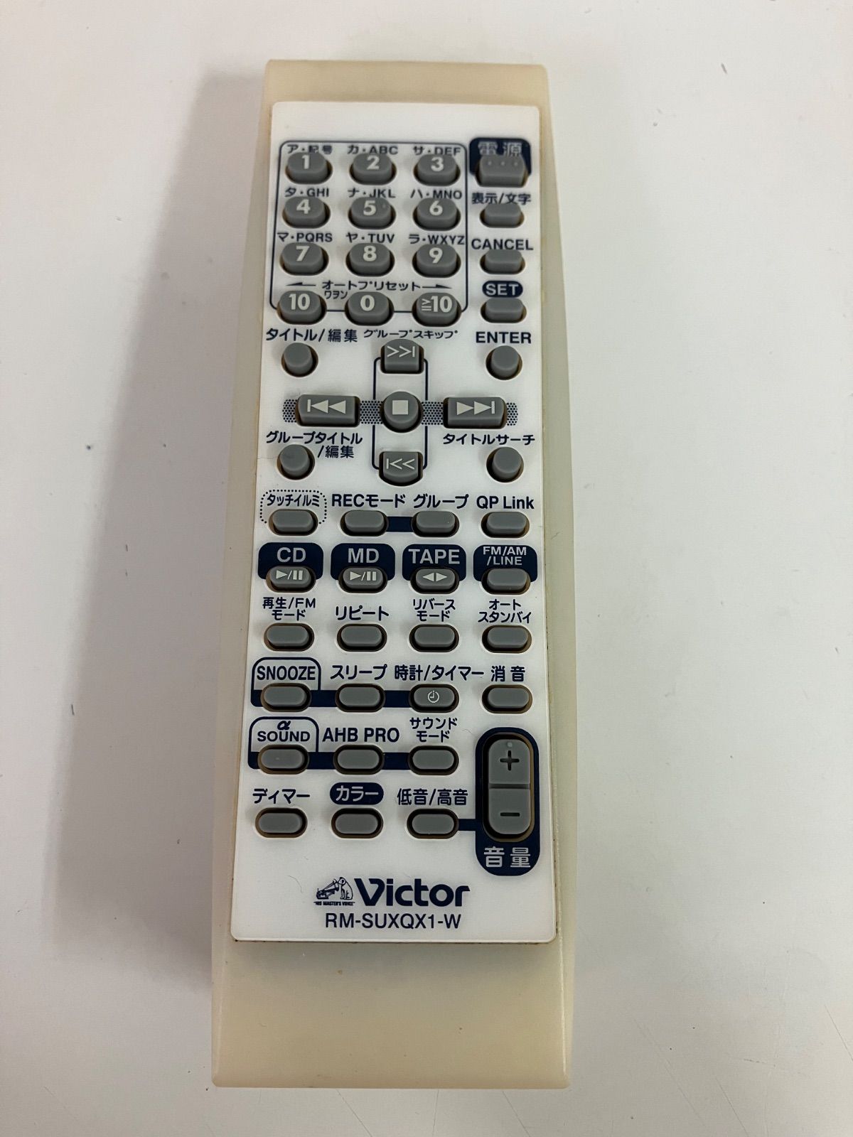 Victor ビクター オーディオリモコン RM-SUXQX1-W - メルカリ