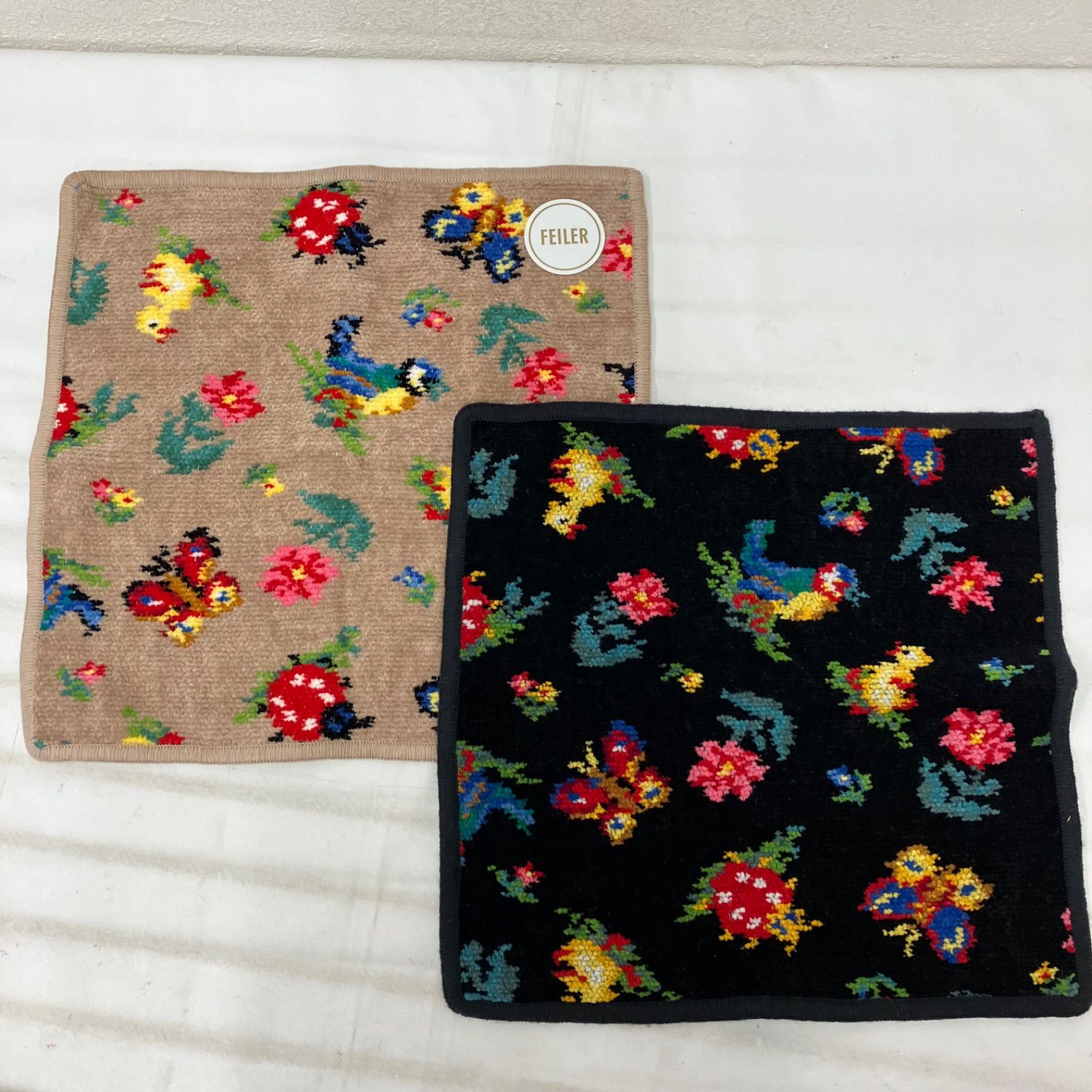 3692 【美品あり】 FEILER フェイラー ハイジ ハンカチ 2点セット