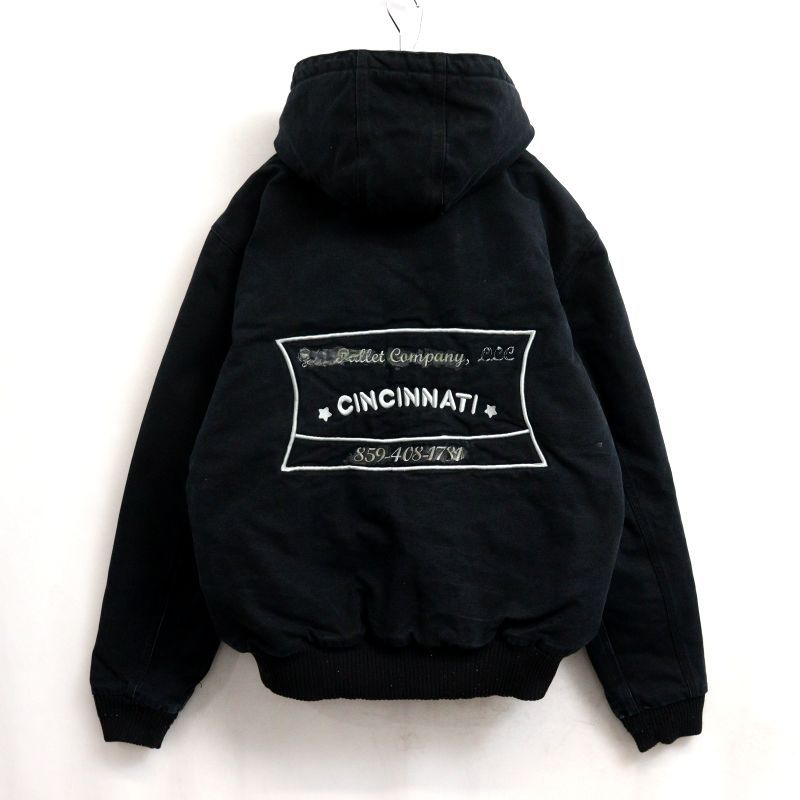 【激レア】00s Carhartt カーハート アクティブジャケット 企業刺繍 00s Carhartt アクティブパーカー 企業刺繍 ジャケット メンズ 表記M