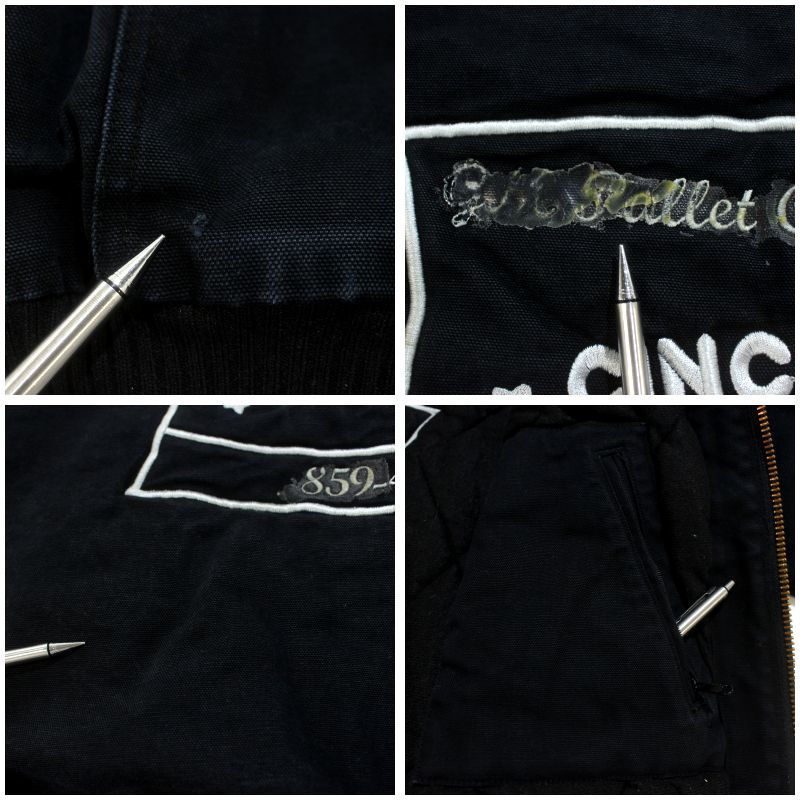 00s Carhartt アクティブパーカー 企業刺繍 ジャケット メンズ 表記M