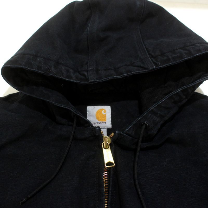 00s Carhartt アクティブパーカー 企業刺繍 ジャケット メンズ 表記M