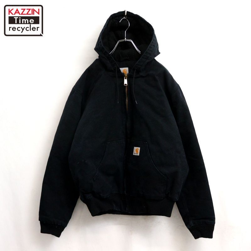 00s Carhartt アクティブパーカー 企業刺繍 ジャケット メンズ 表記M