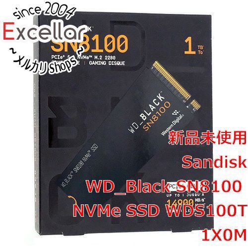 [bn:15] Western Digital製　WD_Black SN8100 NVMe SSD WDS100T1X0M　1TB