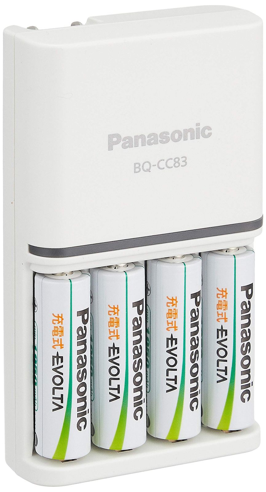 パナソニック 充電式エボルタ 充電器セット 単3形充電池 4本付き スタンダードモデル K-KJ83MLE40 [充電器セット] [4本]