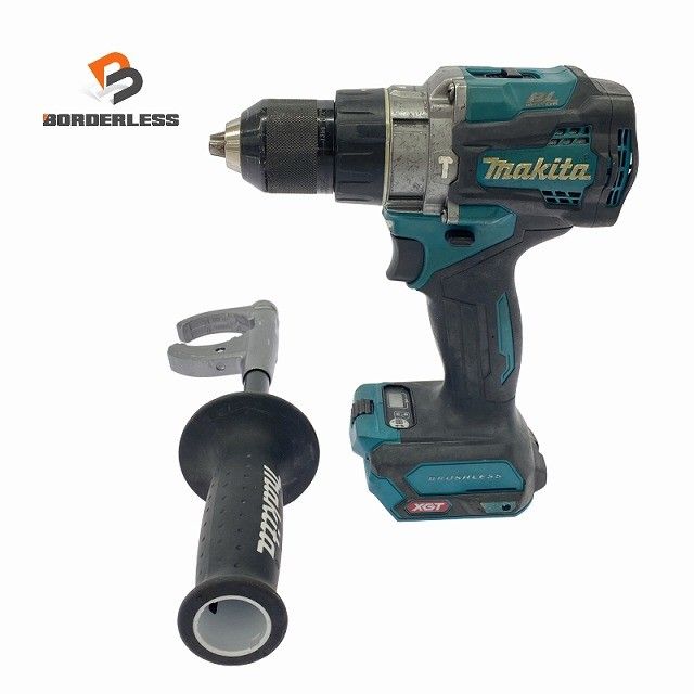 ☆中古品☆ makita マキタ 40Vmax 充電式震動ドライバドリル HP001G 青/ブルー 本体+ハンドル131506