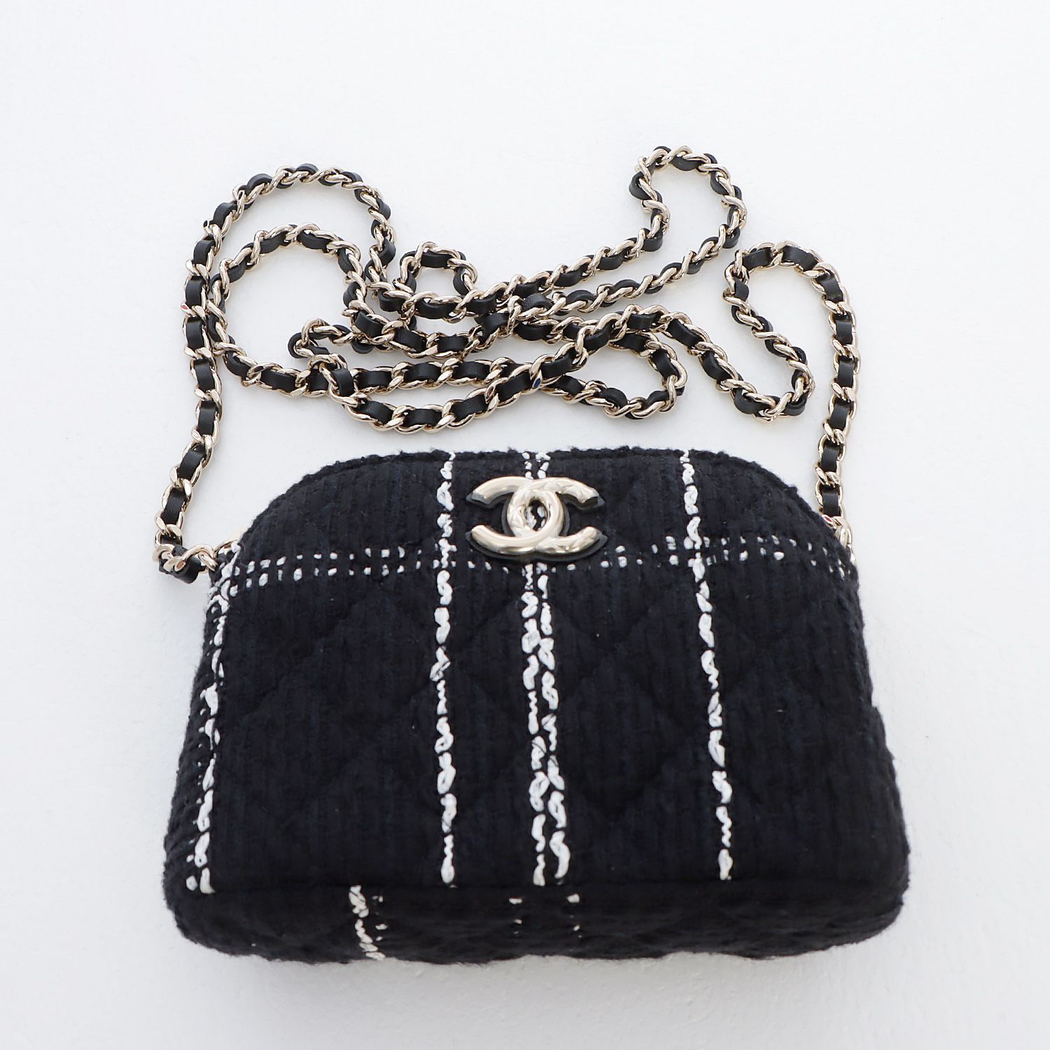 CHANEL シャネル ツイード チェーン ショルダーバッグ ココマーク