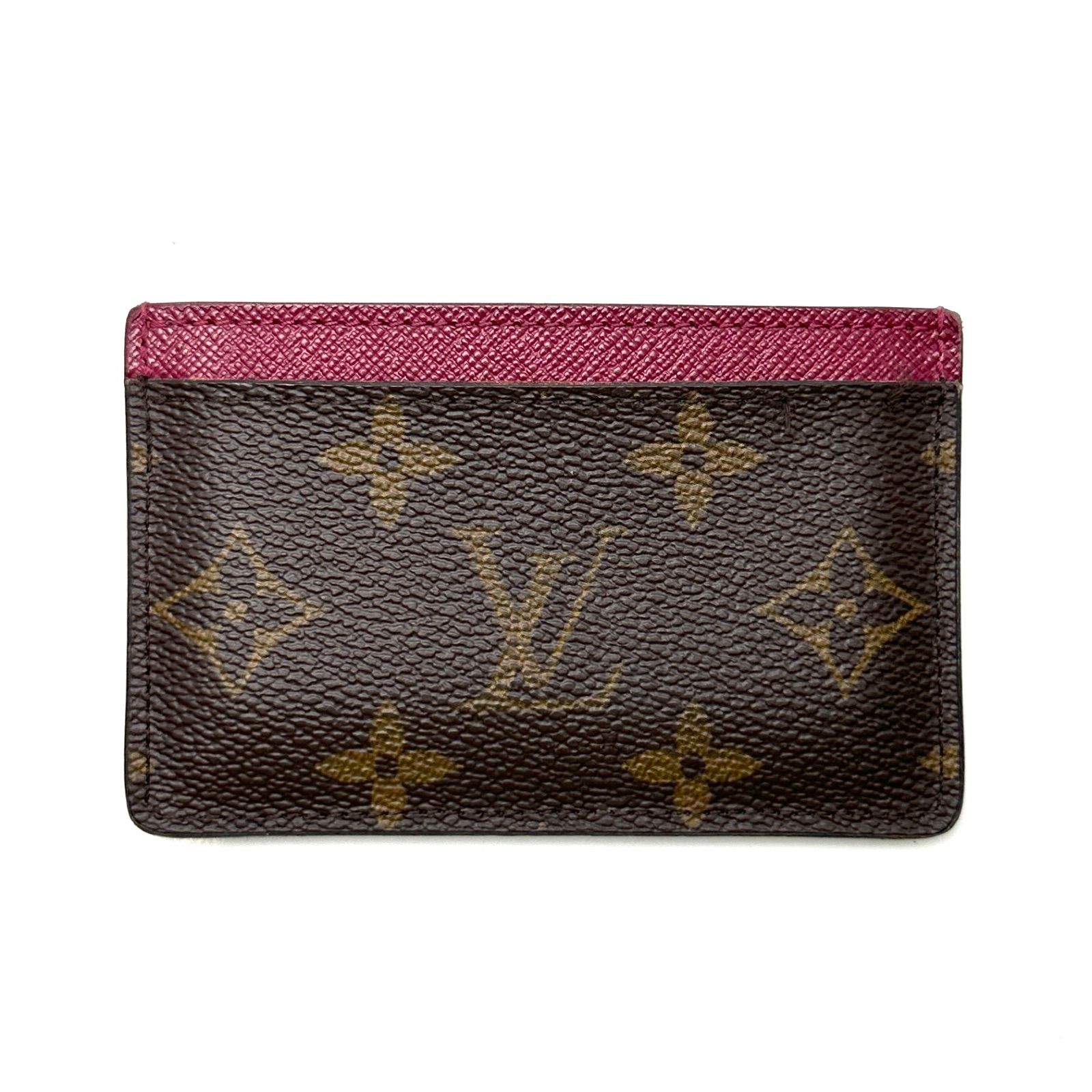 【楠本質店/元住吉】ルイヴィトン　Louis Vuitton　M60703　ポルト カルト・サーンプル　カードケース　モノグラム　フューシャ　RFID