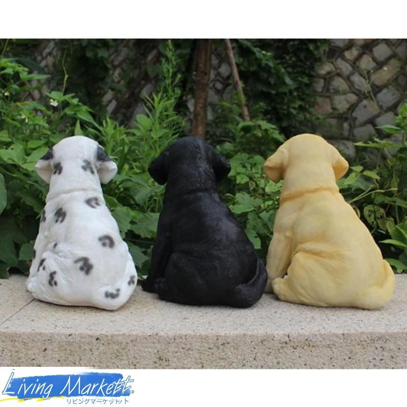 ガーデンオーナメント 犬 単品 置物 アンティーク ガーデニング オブジェ 大きい タイプ 玄関 外 オブジェ ガーデニング雑貨 置き物 CZW78P997