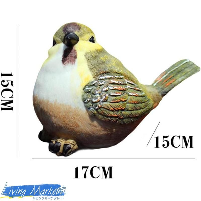 鳥のオーナメント 玄関 卓上 ミニ 盆栽 ガーデンオーナメント とり
