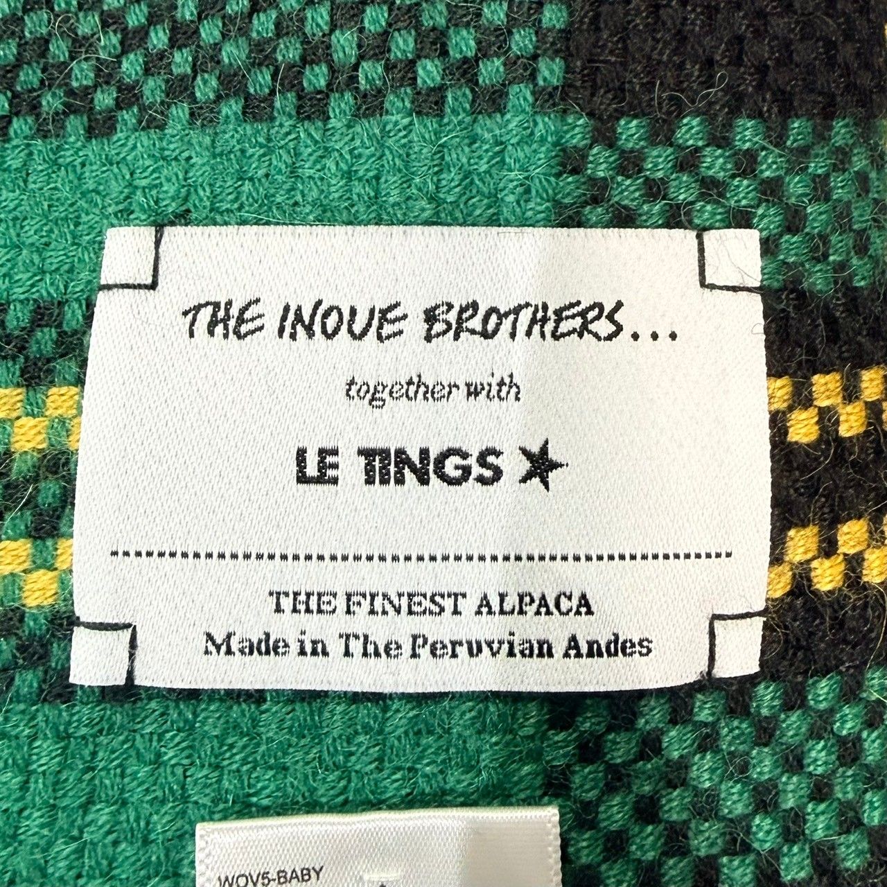 THE INOUE BROTHERS ザイノウエブラザーズ 25AW Market Check Scarf