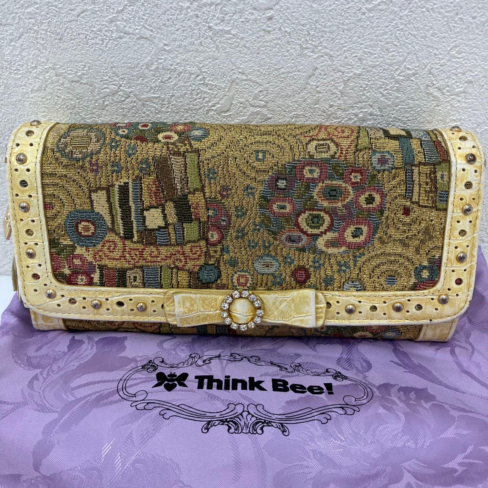 3594 Think Bee! シンクビー！ ゴールデンクリムト 長財布 レディース