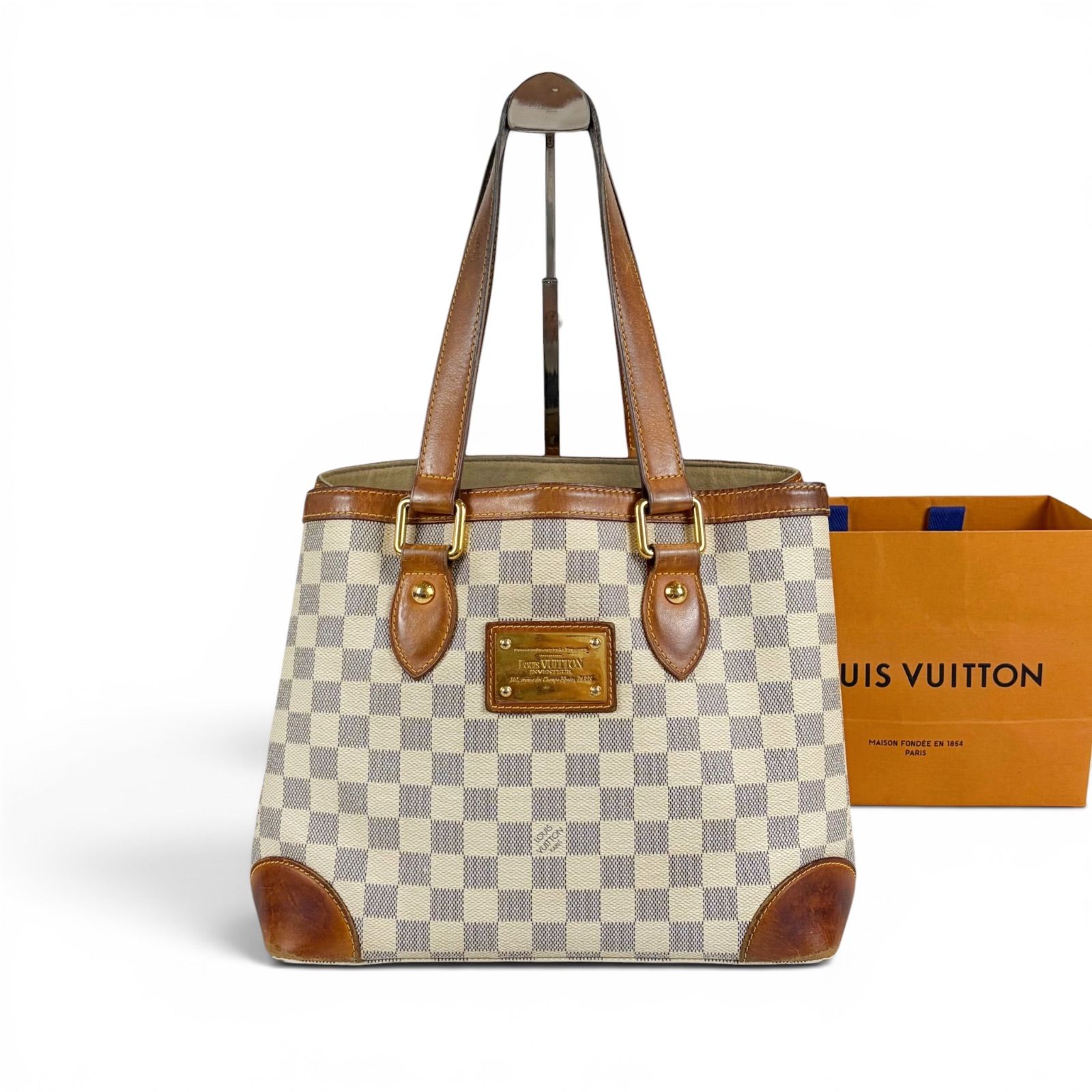 LOUIS VUITTON ルイヴィトン ダミエアズールレザー ハムステッドPM