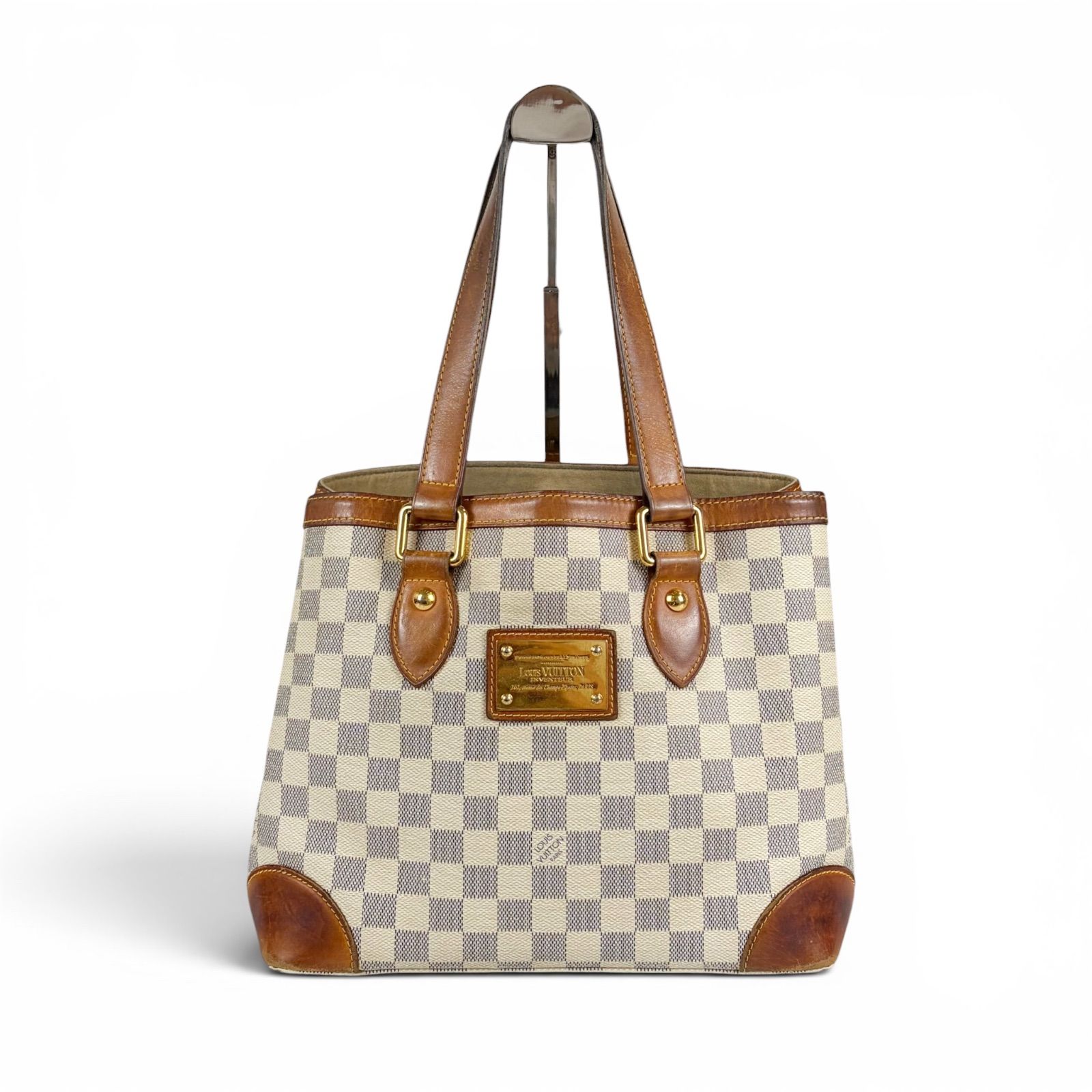 LOUIS VUITTON ルイヴィトン ダミエアズールレザー ハムステッドPM