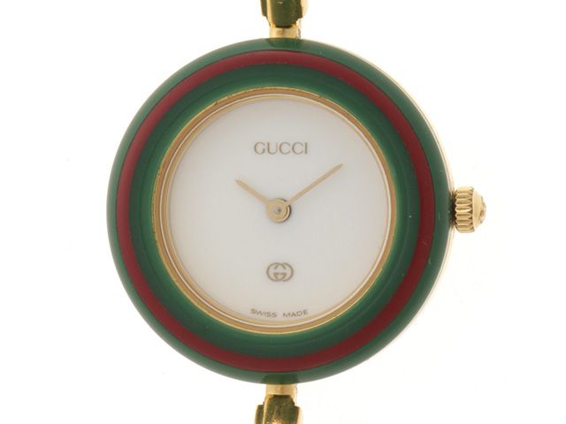 GUCCI グッチ ウォッチ チェンジベゼル バングルウォッチ 時計 11/12