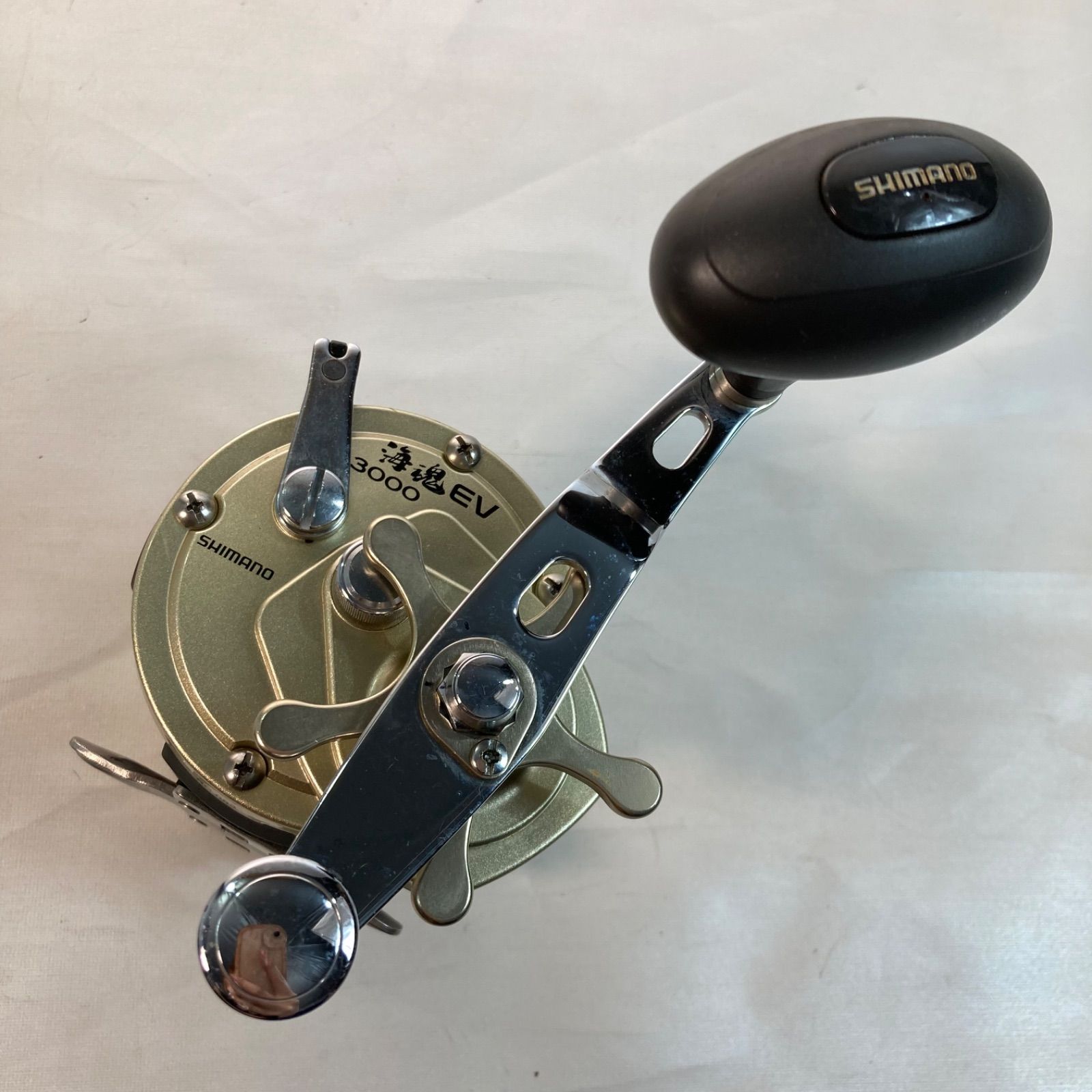 SHIMANO 海魂 EV 3000 シマノ ベイトリール リール フィッシング 現状品】SHIMANO 海魂EV 3000 両軸リール - メルカリ