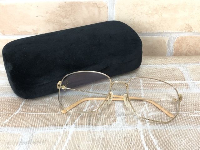 【中古】 ケース有 GUCCI グッチ サングラス GG0396S ゴールドカラー 111441646