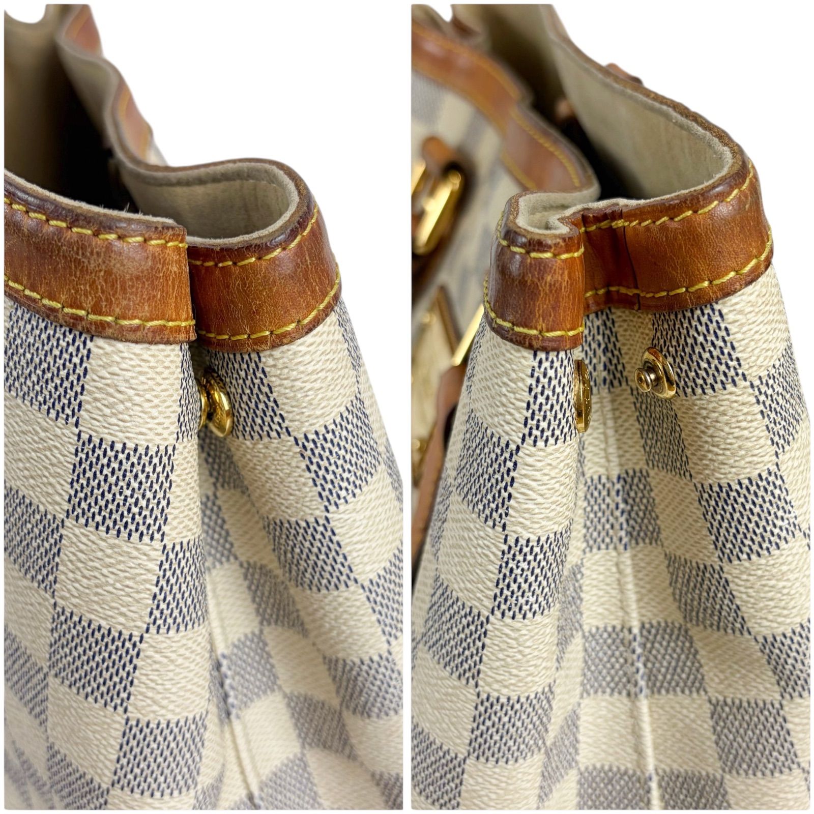 早い者勝ち　美品　ルイ・ヴィトントートバッグ ダミエ・アズールハムステッド PM LOUIS VUITTON ルイヴィトン ダミエアズールレザー ハムステッドPM