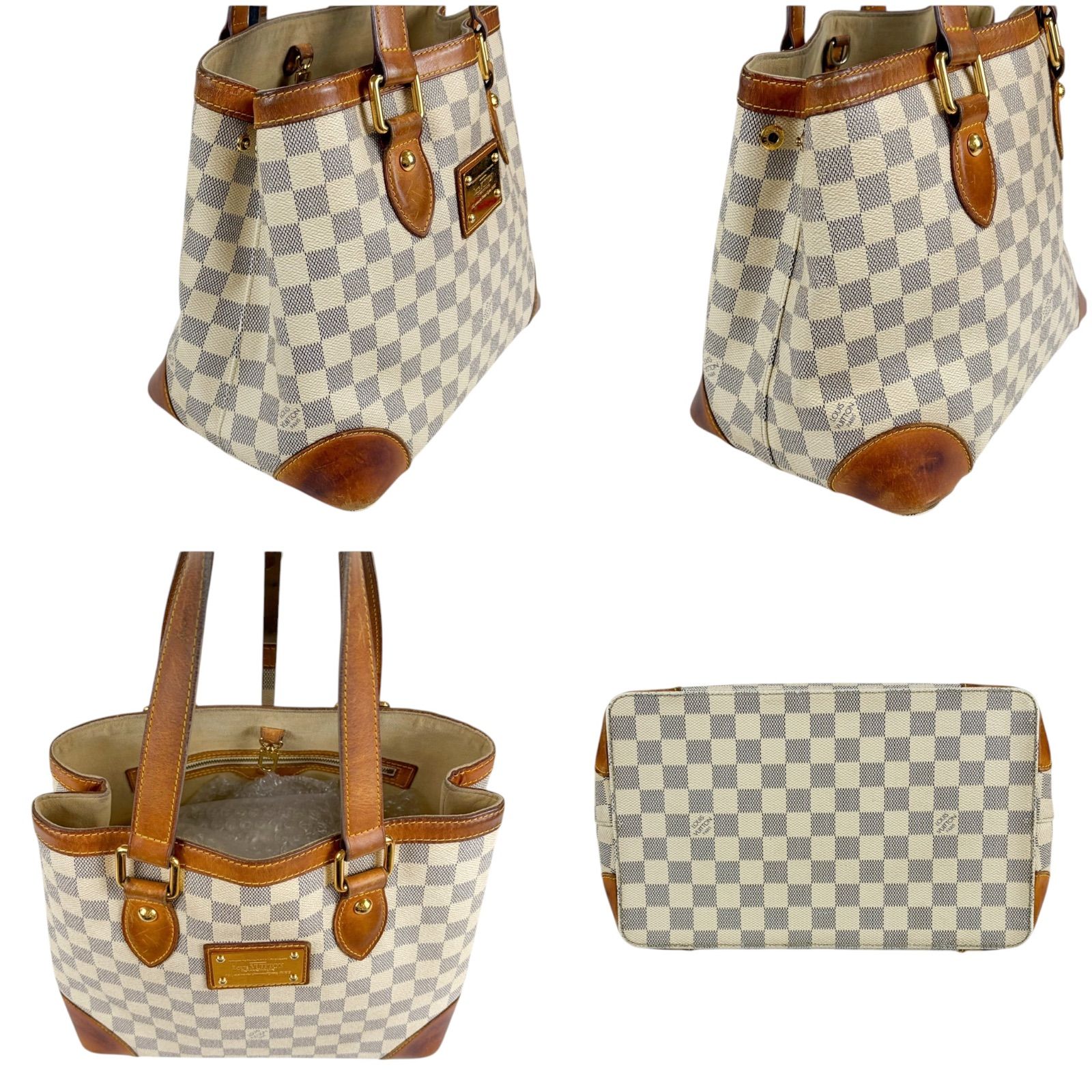LOUIS VUITTON ルイヴィトン ダミエアズールレザー ハムステッドPM