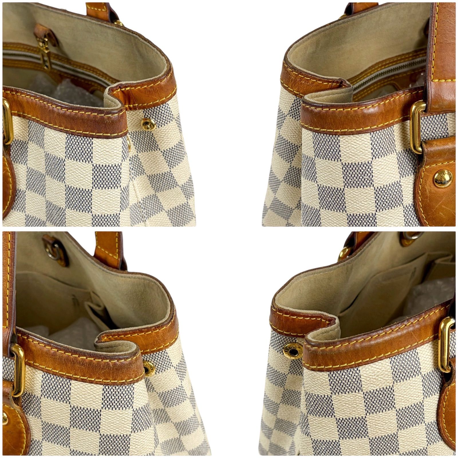 LOUIS VUITTON ルイヴィトン ダミエアズールレザー ハムステッドPM