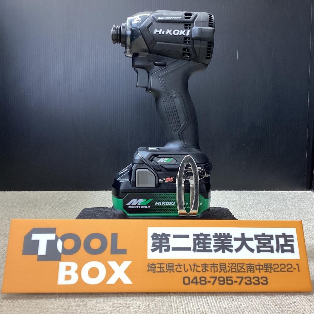 【中古】HiKOKI/ハイコーキ WH36DC(NN) 36Vコードレスインパクトドライバ(純正バッテリ1個付)【203】
