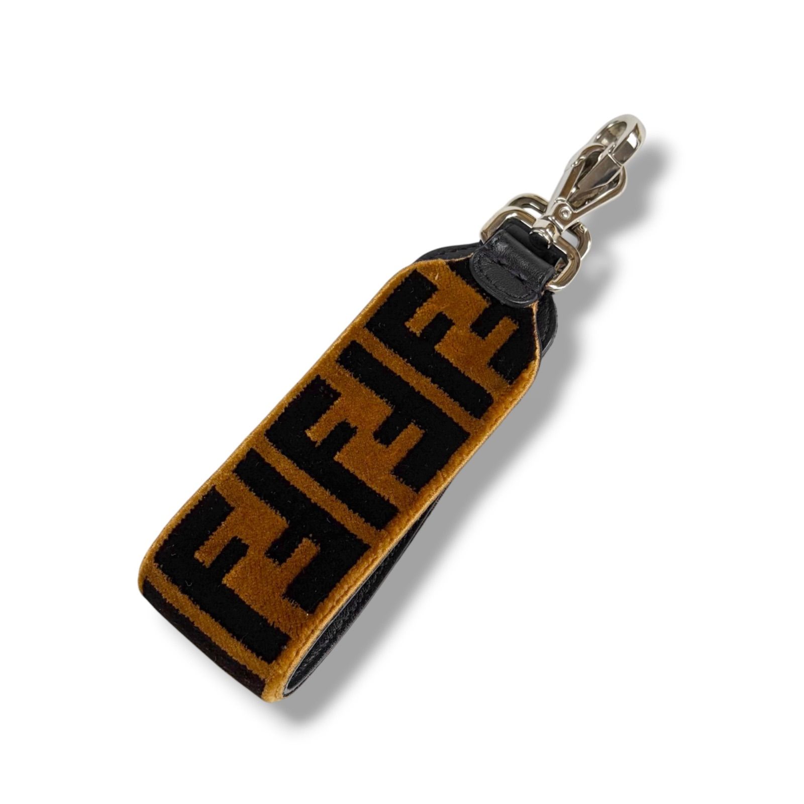フェンディ FENDI ストラップユー ミニ ズッカ柄 ブラック ブラウン