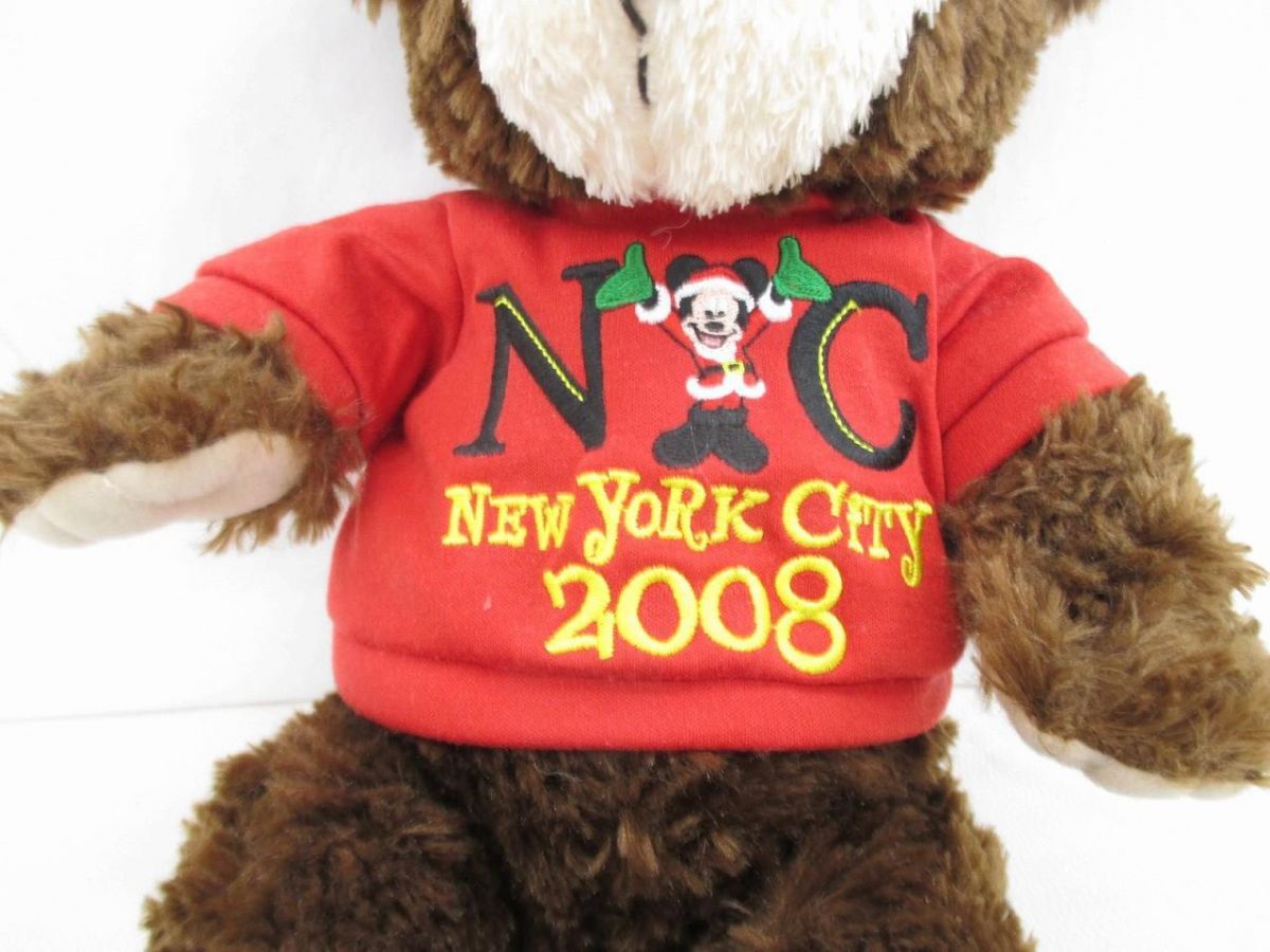 ディズニー ダッフィー WDW NYC クリスマス限定 2008 ぬいぐるみ タグ