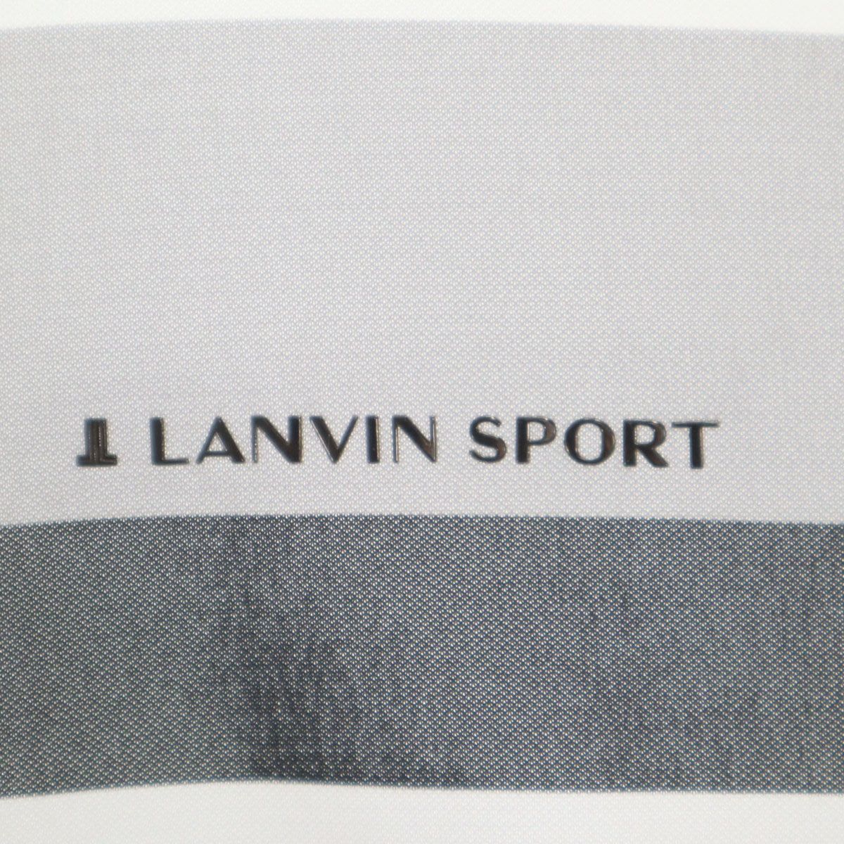 LANVIN SPORT ランバンスポール ゴルフ 長袖 ポロシャツ 40 ホワイト