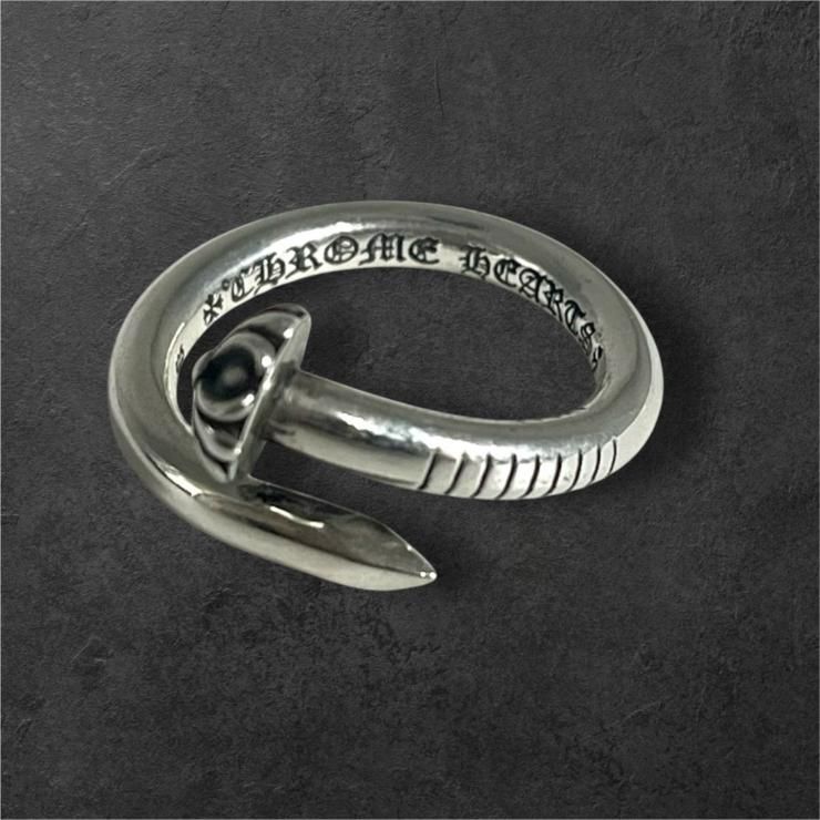 CHROME HEARTS クロムハーツ クロスボール ネイルリング 指輪 シルバー
