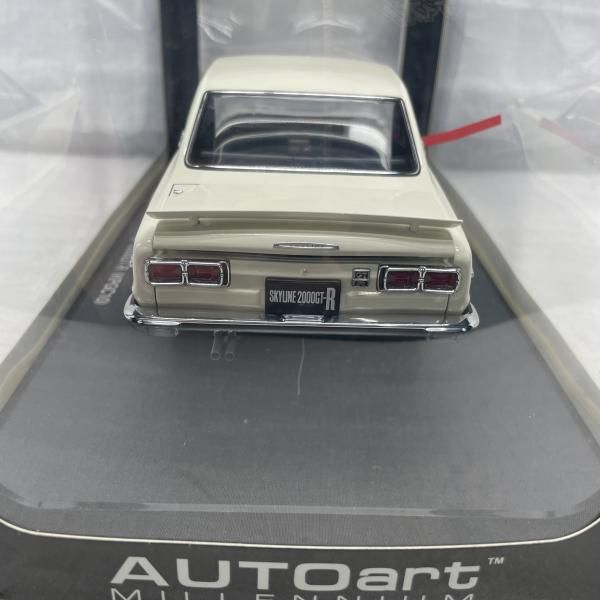 中古】開封)1/18 ｵｰﾄｱｰﾄ 日産 ｽｶｲﾗｲﾝ ﾊｰﾄﾞﾄｯﾌﾟ 2000 GT-R (KPGC10