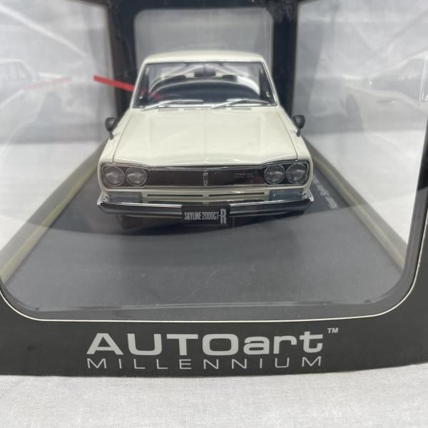 中古】開封)1/18 ｵｰﾄｱｰﾄ 日産 ｽｶｲﾗｲﾝ ﾊｰﾄﾞﾄｯﾌﾟ 2000 GT-R (KPGC10