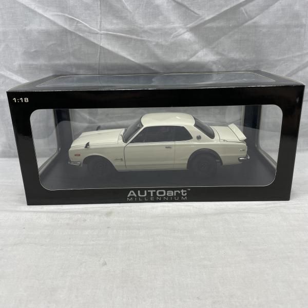 中古】開封)1/18 ｵｰﾄｱｰﾄ 日産 ｽｶｲﾗｲﾝ ﾊｰﾄﾞﾄｯﾌﾟ 2000 GT-R (KPGC10