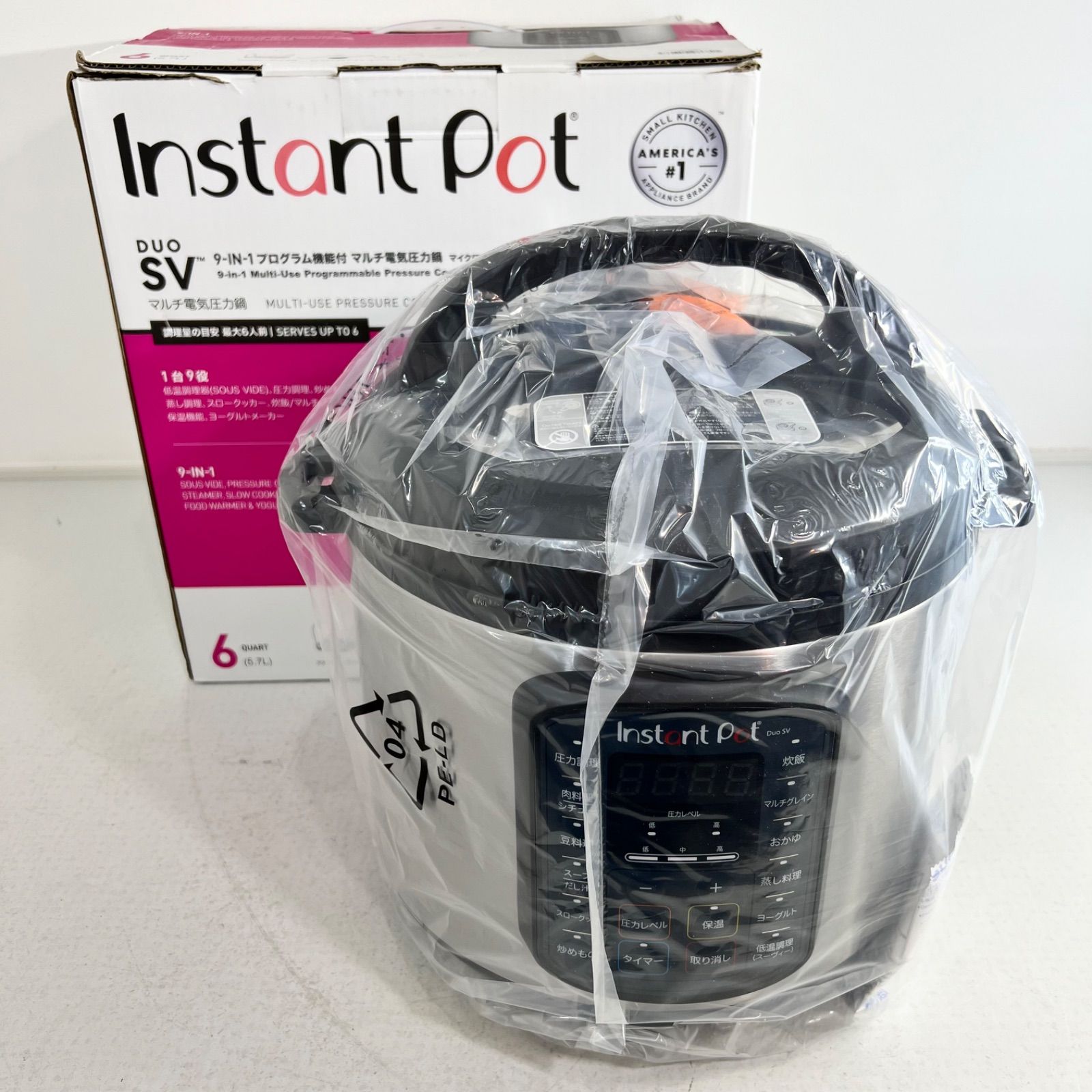 未使用新品】Instant Pot DUO SV プログラム機能付き マルチ電気圧力鍋