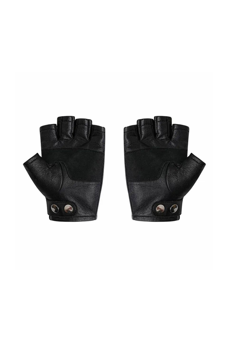 REBEL WAVE | CROSS STUDDED LEATHER FINGERLESS GLOVES - メルカリ