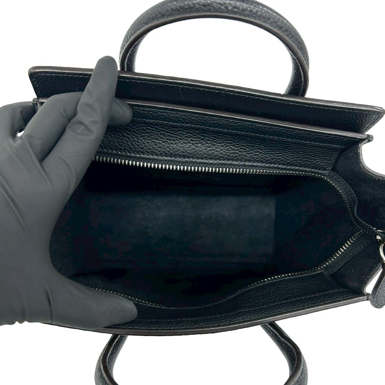 極 美品 CELINE セリーヌ ラゲージ ナノショッパー レザー 本革 2way