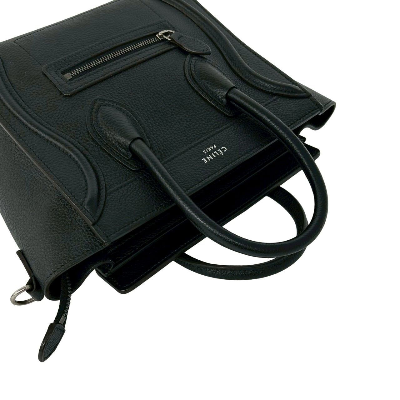 極 美品 CELINE セリーヌ ラゲージ ナノショッパー レザー 本革 2way