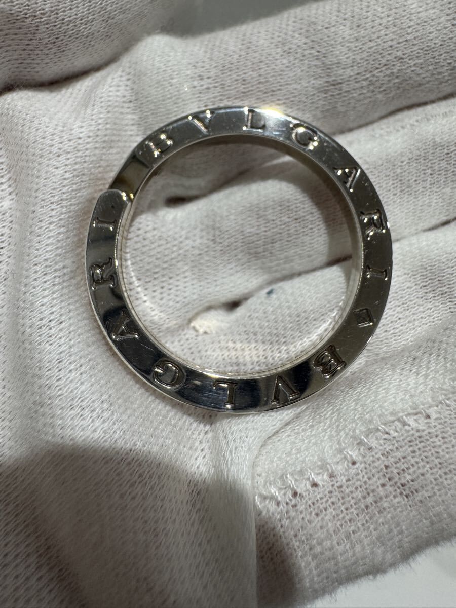 BVLGARI BVLGARI ブルガリ キーリング SV925 約10.9g 未使用レザー
