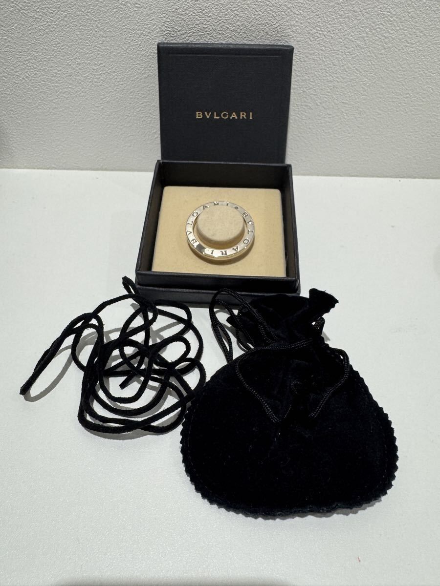 BVLGARI BVLGARI ブルガリ キーリング SV925 約10.9g 未使用レザー