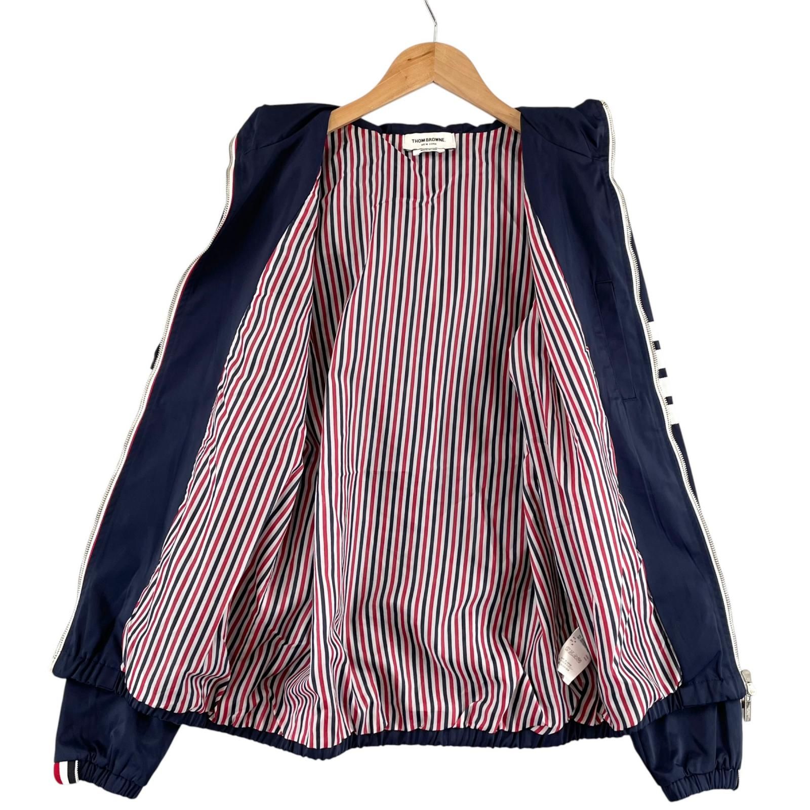 THOM BROWNE トムブラウン 無地 秋冬 AW ジャケット コットン ネイビー