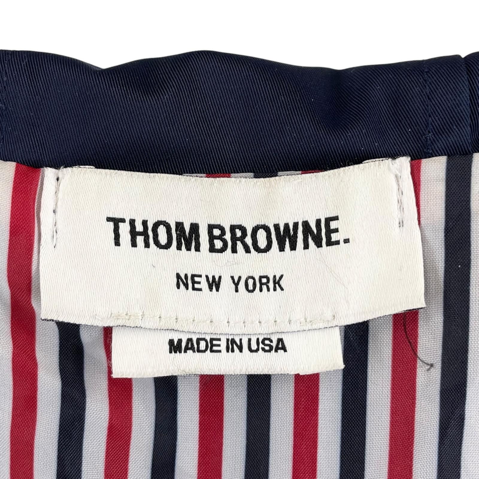 THOM BROWNE トムブラウン 無地 秋冬 AW ジャケット コットン ネイビー