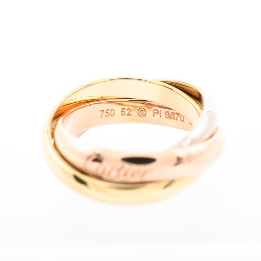 Cartier カルティエ リング 52 CARTIER カルティエ リング トリニティ B4236452 - メルカリ