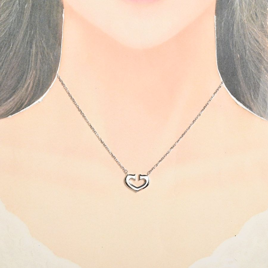CARTIER カルティエ ネックレス Cハート - メルカリ