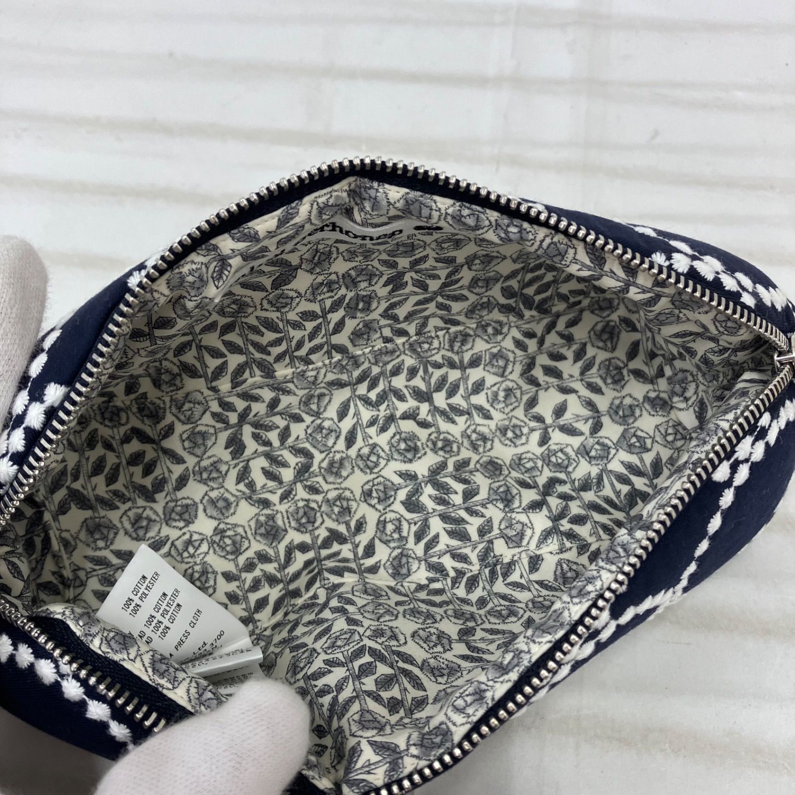 3367 【美品】 mina perhonen ミナペルホネン タグ付き ポーチ