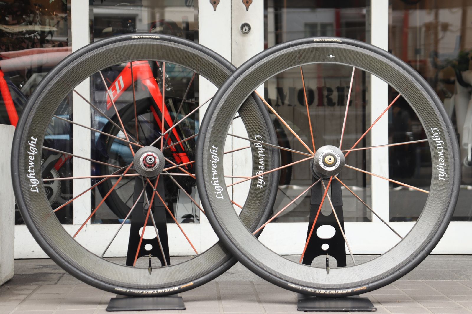 【訳あり】 ライトウェイト LIGHTWEIGHT オーバーマイヤー OBERMAYER G2 カーボン チューブラー ホイールセット カンパニョーロ 11/12S 【横浜店】 68,200円