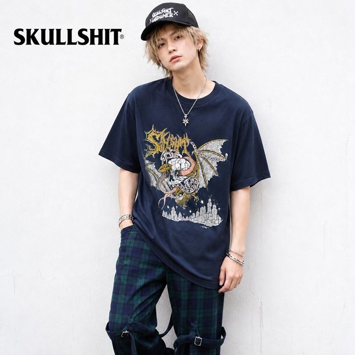 SKULLSHIT スカルシット「30TH “START FROM END” TEE」半袖Tシャツ