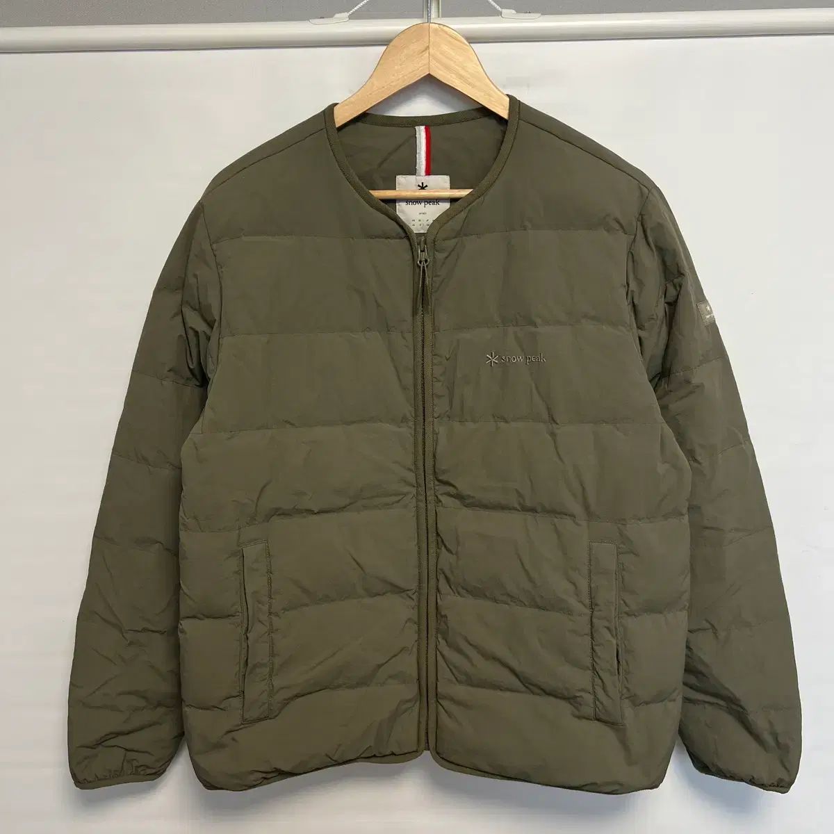 正規品/M スノーピーク ダック ダウン カーキ 軽量 ダウン