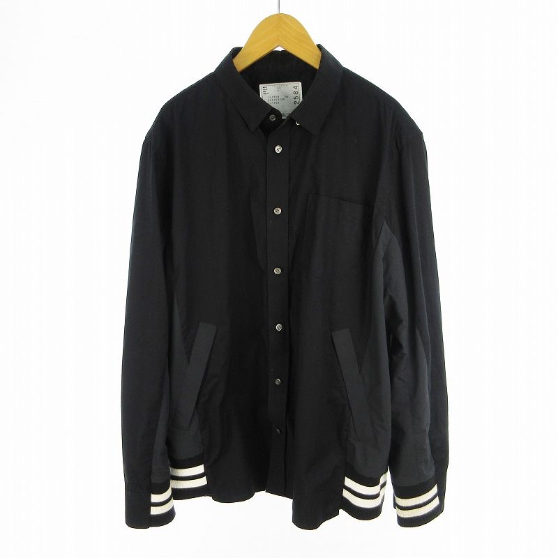 5月4日まで出品sacaiCottonPoplinShirtシャツ 02584M サカイ sacai 3 Cotton Poplin Shirt 21-02584M コットン ポプリン