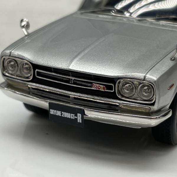 中古】開封)1/43 ｱｲﾄﾞﾛﾝ 日産ｽｶｲﾗｲﾝ 2000 GT-R(PGC10) 1969 Silver[91