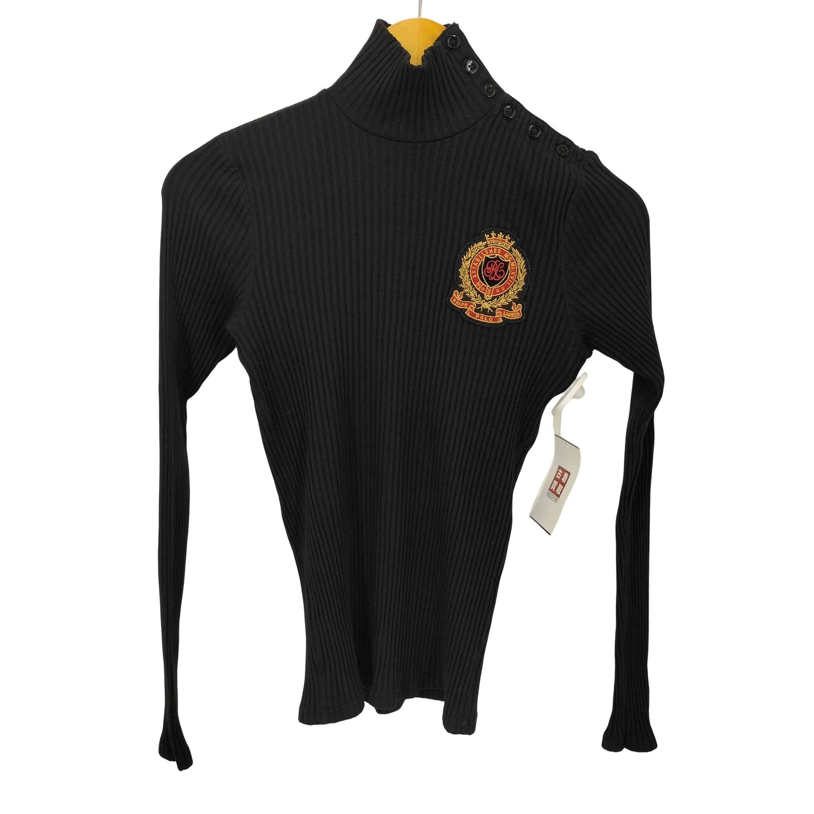 ポロラルフローレン POLO RALPH LAUREN ワッペン ハイネック リブニット プルオーバー レディース import：M 7,684円